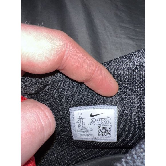 Nike Alpha Menace Pro 3 Mens Football Cleats Size 10 Black Red CT6649-004 - Picture 8 of 8